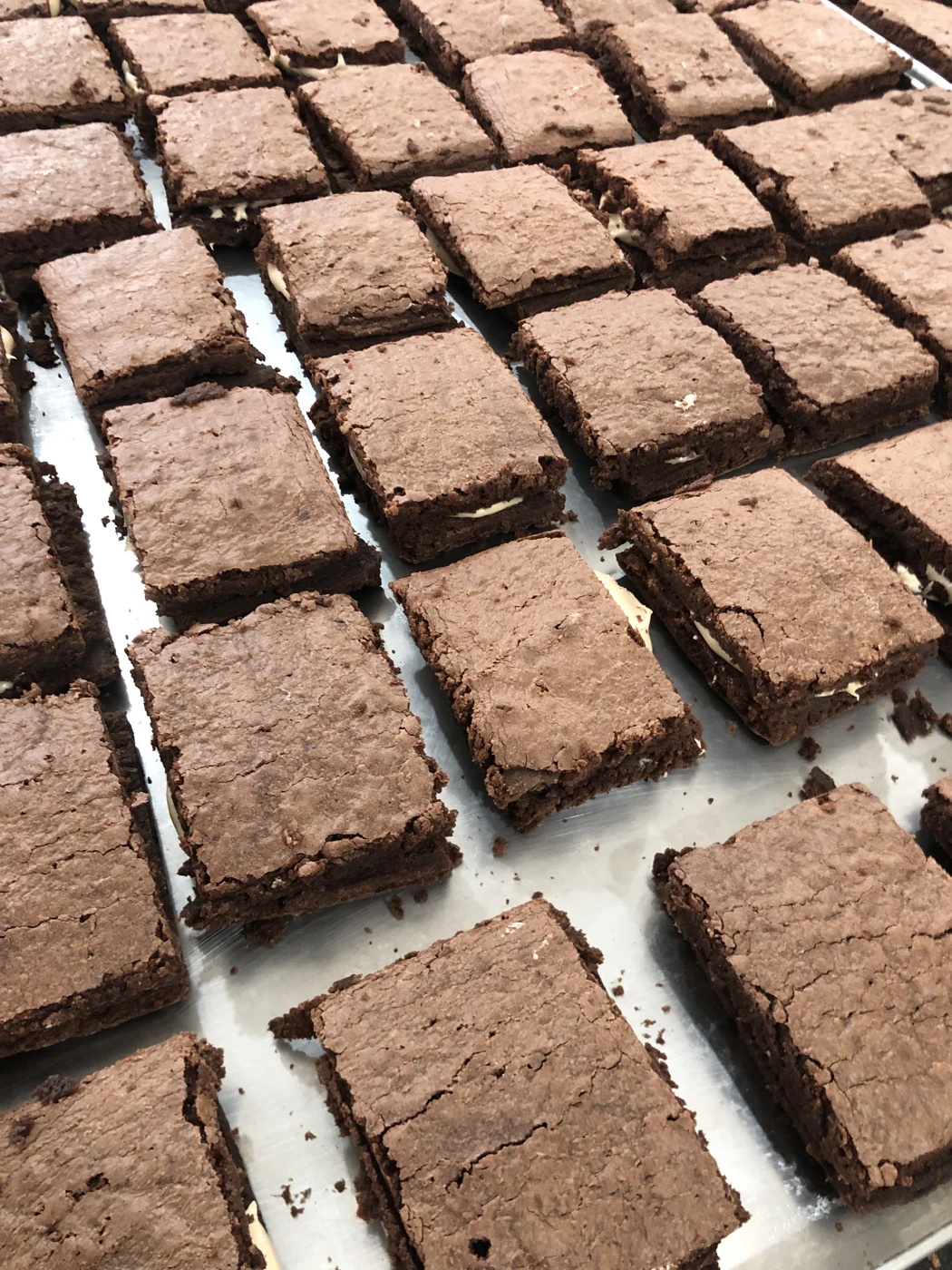 Brownies na mesa